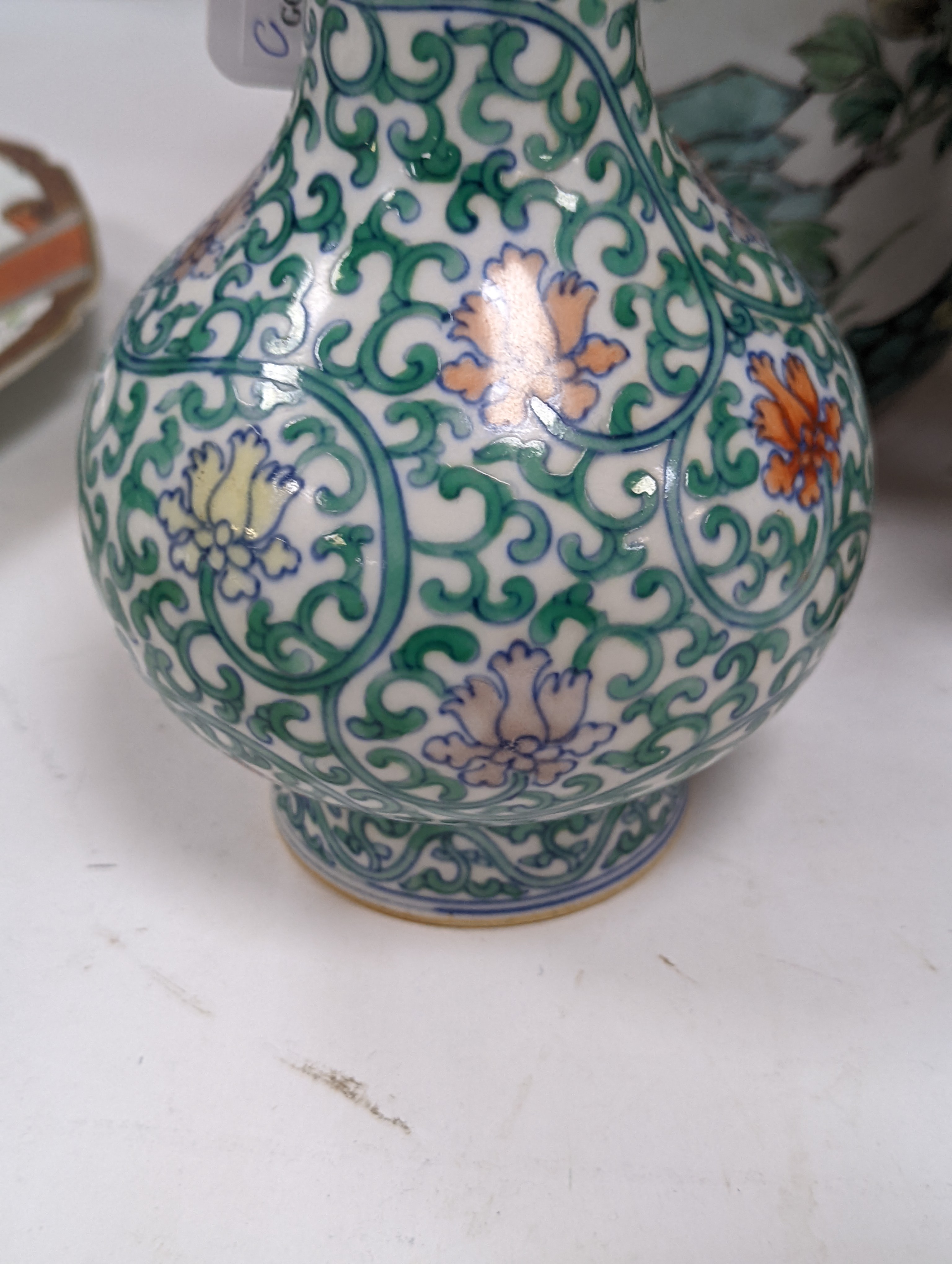 Two 19th century Chinese jars and a later doucai vase